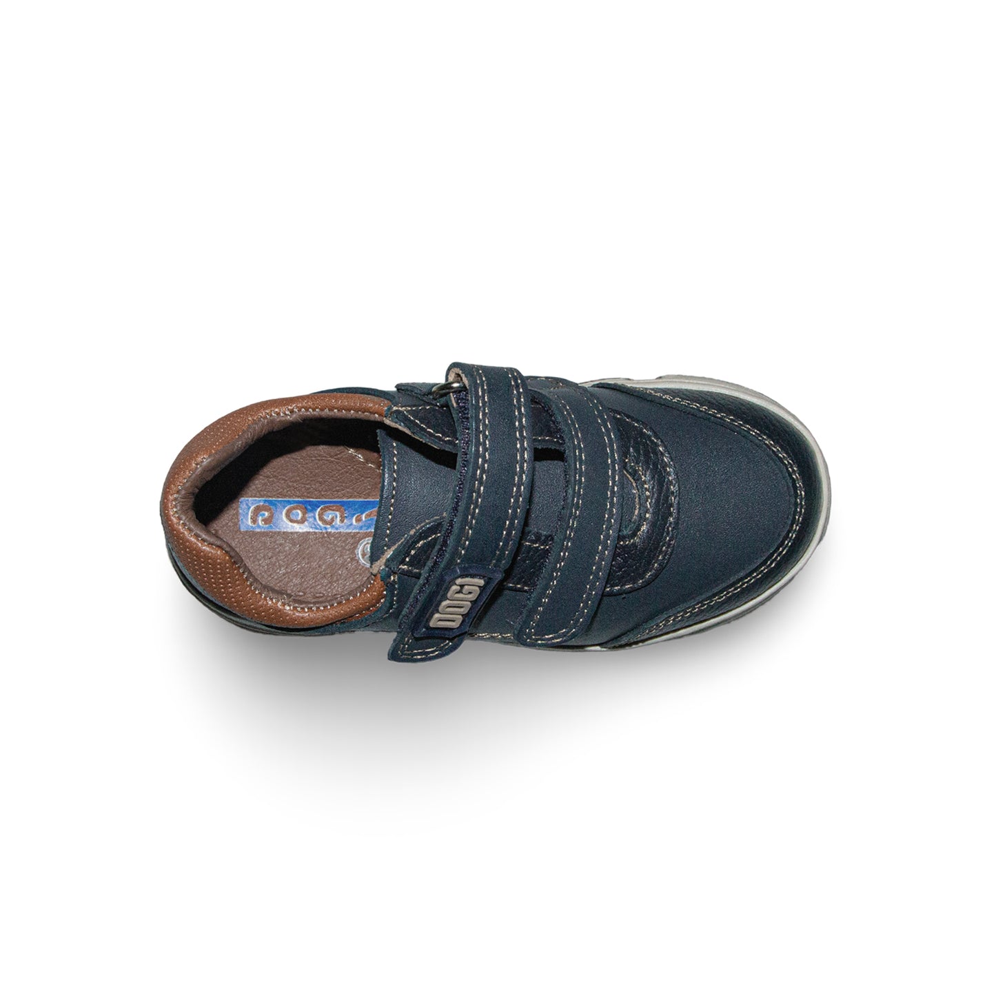 Zapato Piel Azul Strong 6340