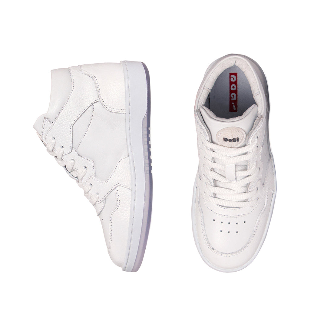 Tenis Piel Blanco Aries 10008
