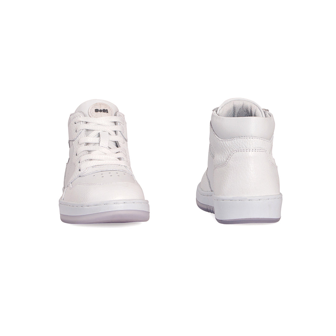 Tenis Piel Blanco Aries 10008