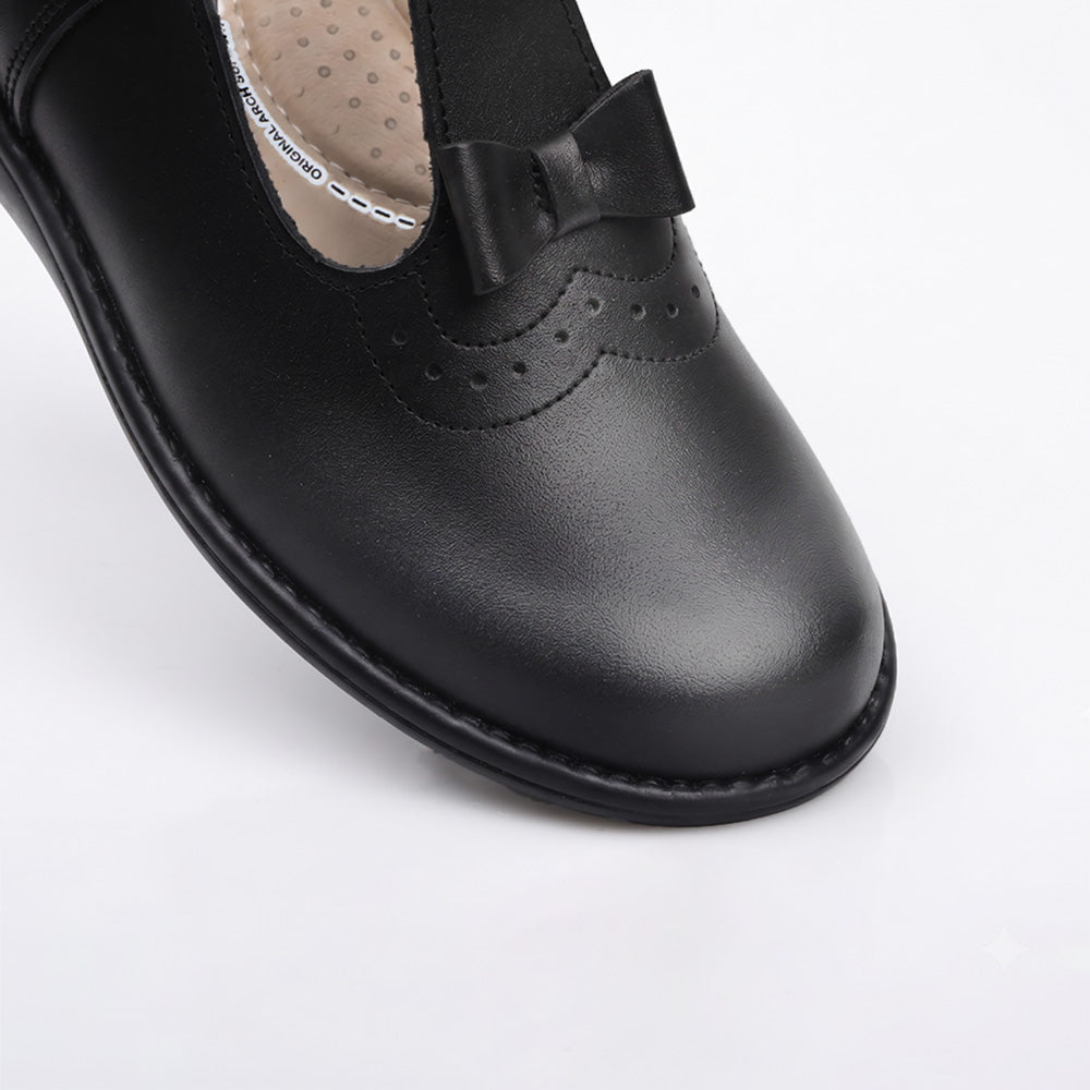 Calzado Escolar Piel Negro Niña MONIQUE 728