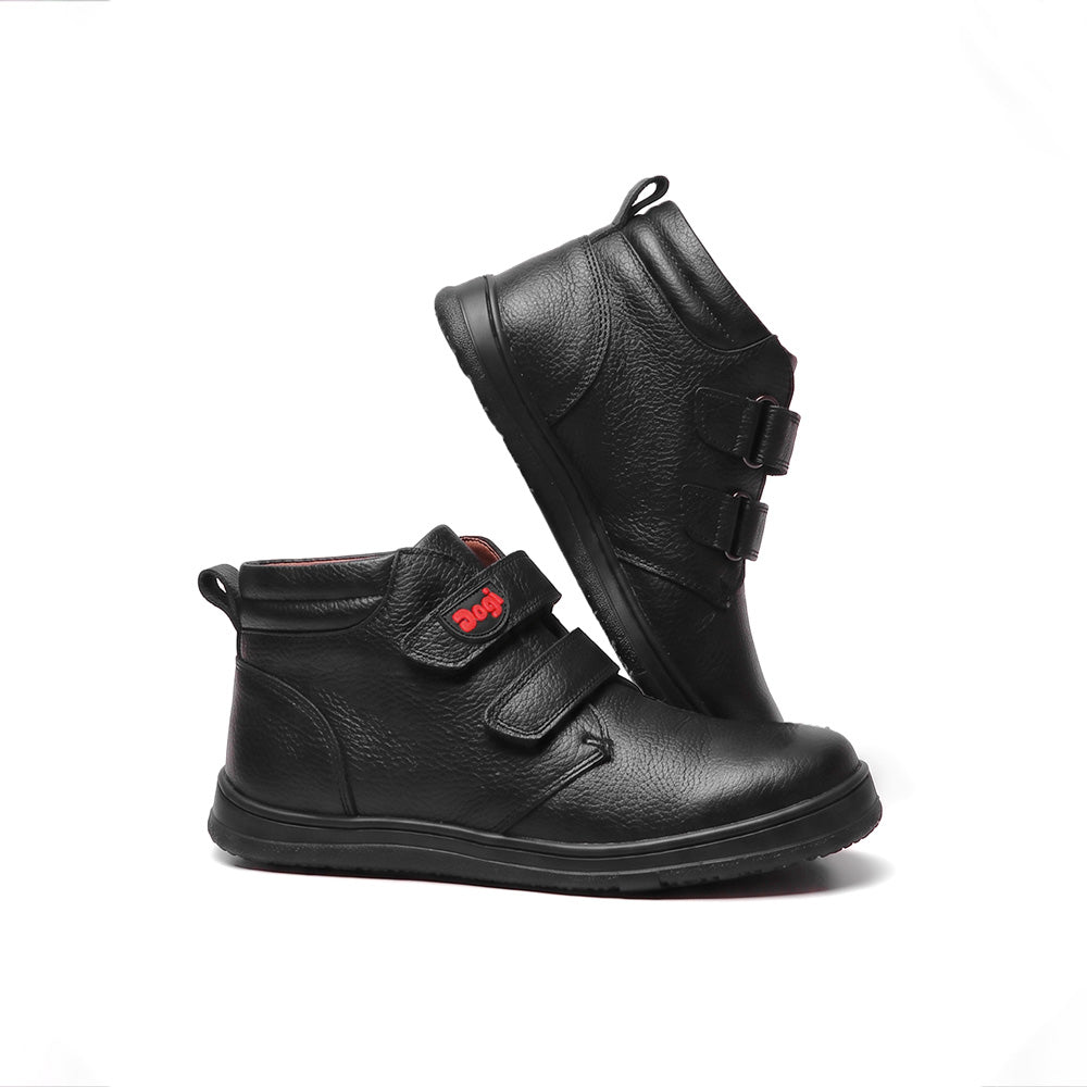 Calzado Escolar Negro Niño con Velcro 1306 Rhino