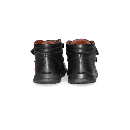 Calzado Escolar Negro Niño con Velcro 1306 Rhino