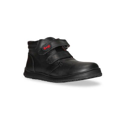 Calzado Escolar Negro Niño con Velcro 1306 Rhino