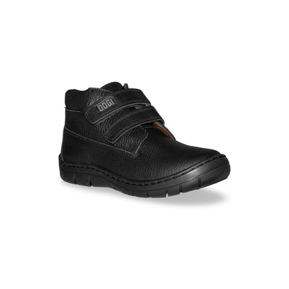 Botin Negro Escolar Velcro ALEX NIÑO 5016