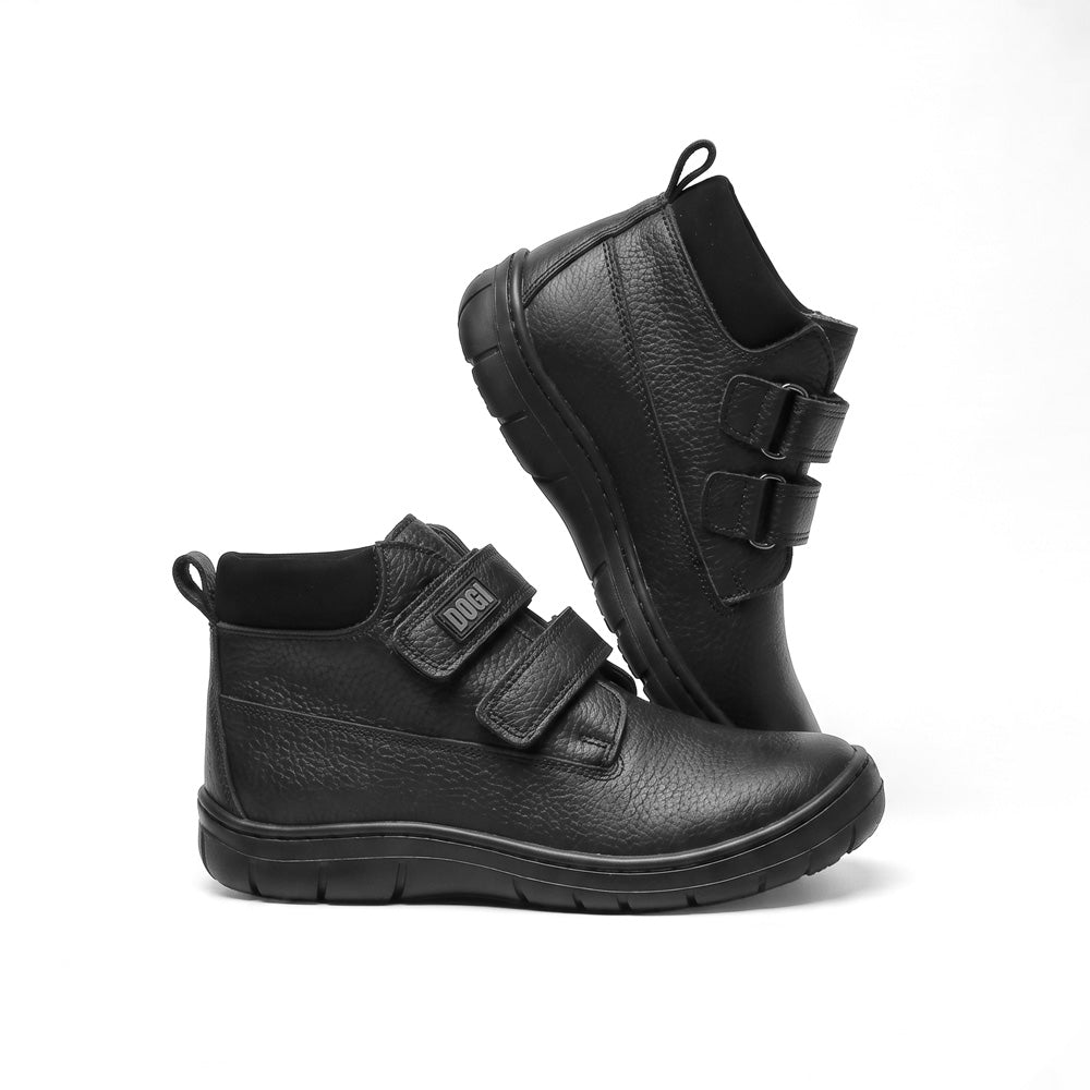Botin Negro Escolar Velcro ALEX NIÑO 5016