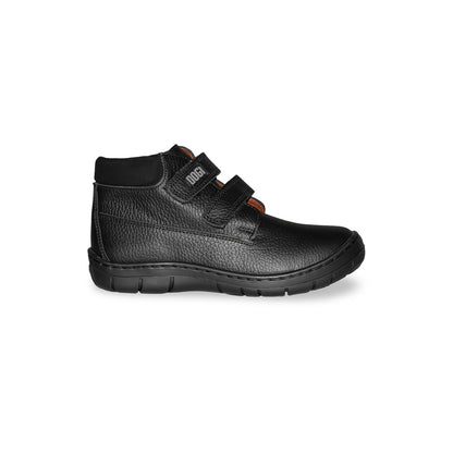 Botin Negro Escolar Velcro ALEX NIÑO 5016