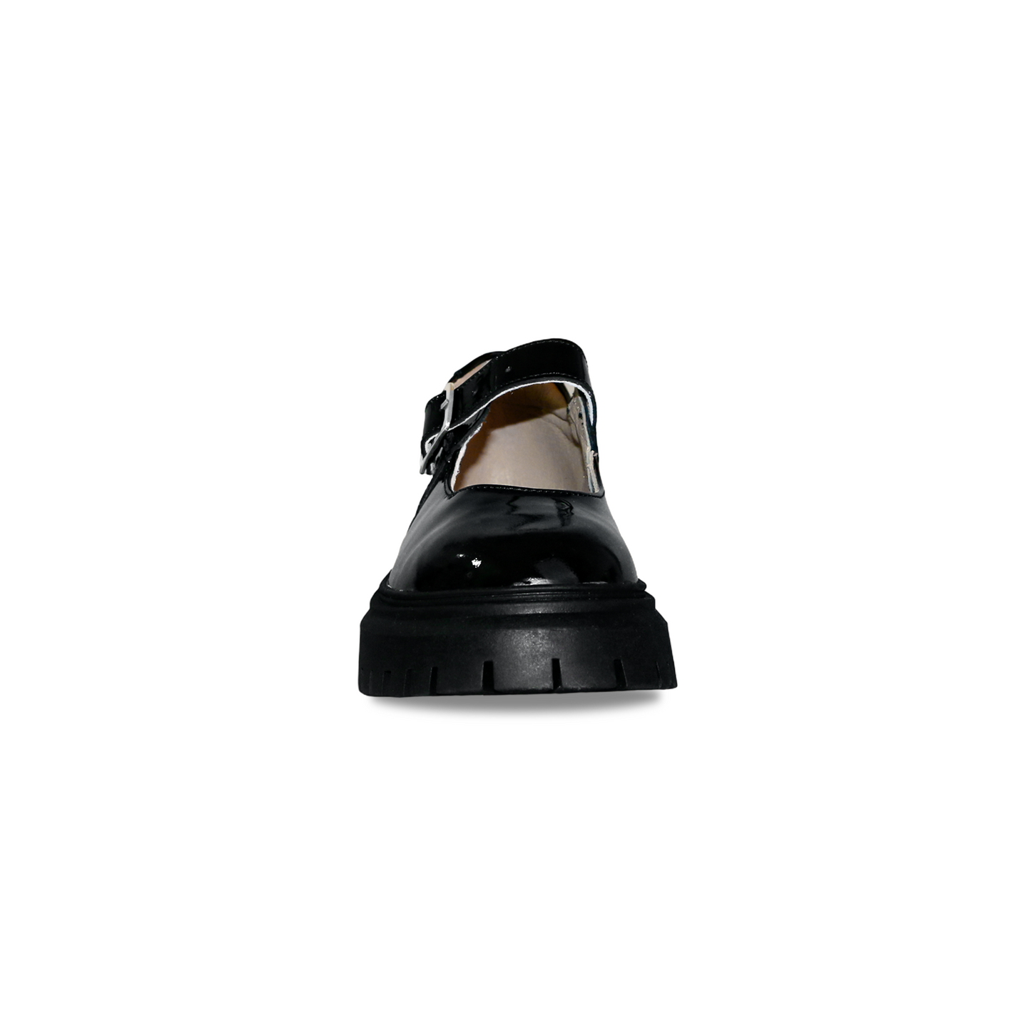 Zapato Escolar de Piel Charol Negro para Niña con hebilla marca Dogi 9900