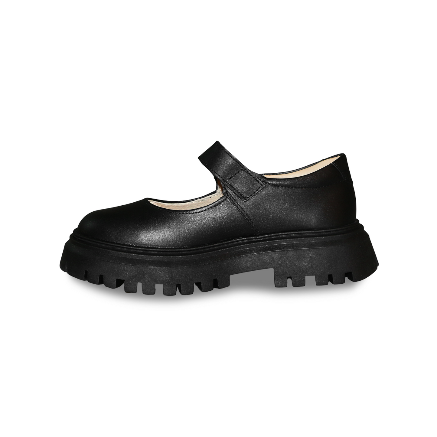 Zapato Escolar de Piel Negro para Niña con hebilla marca Dogi