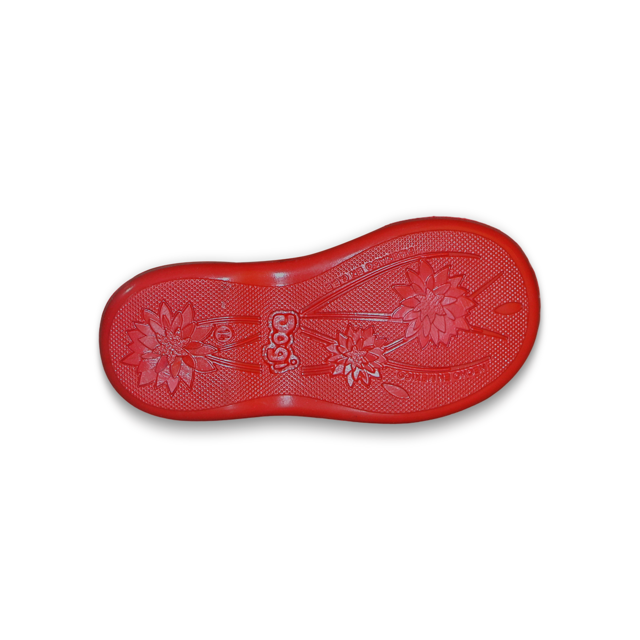 Zapato Bebe Charol Rojo Piel con belcro Antideslizante marca Dogi 7710