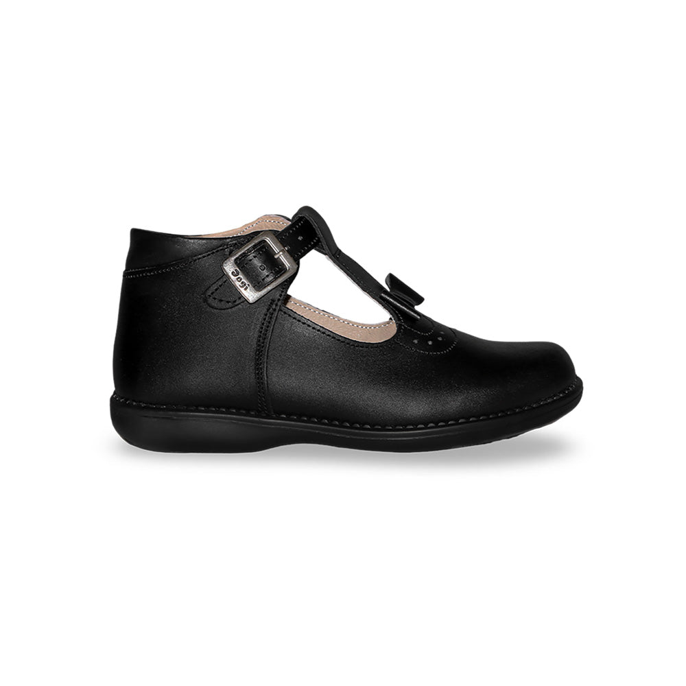 Calzado Escolar Piel Negro Niña MONIQUE 728
