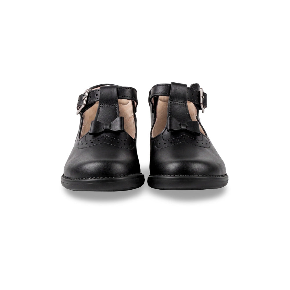 Calzado Escolar Piel Negro Niña MONIQUE 728