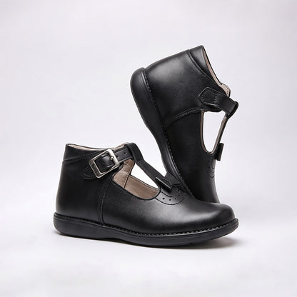 Calzado Escolar Piel Negro Niña MONIQUE 728
